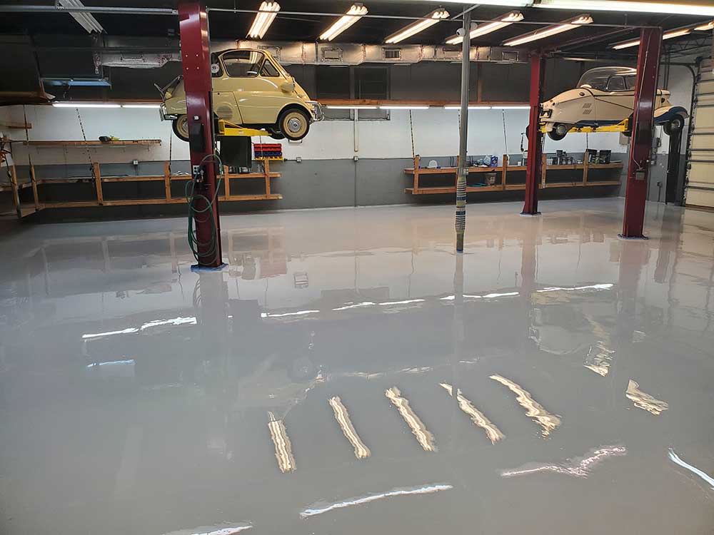 Epoxy Auto Repair Garage