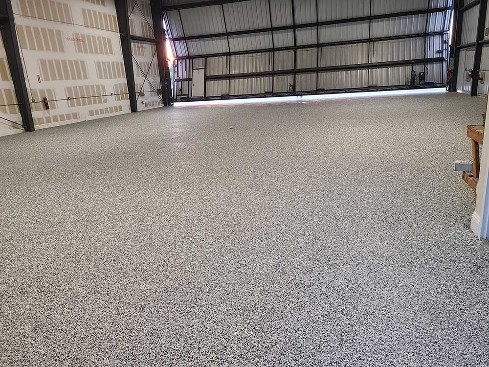 Metal Flake Epoxy Garage Floor